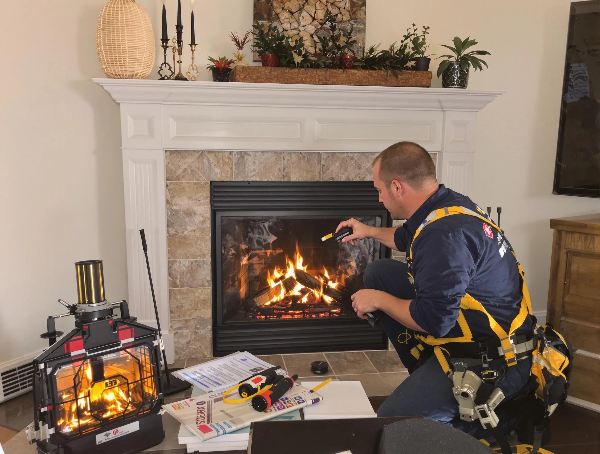 Safety-focused fireplace inspection by Smyrna Chimney Sweep in Smyrna, TN