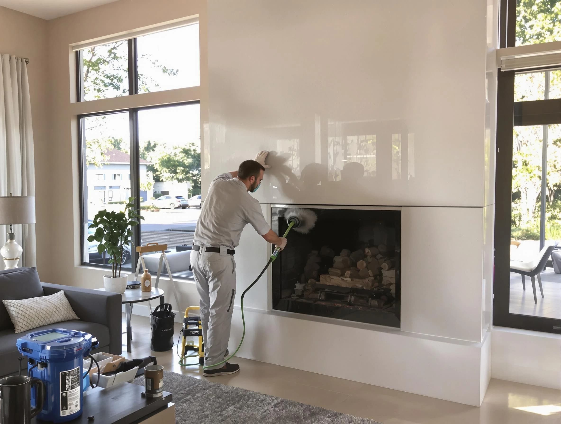 Smyrna Chimney Sweep performing thorough soot removal in Smyrna, TN