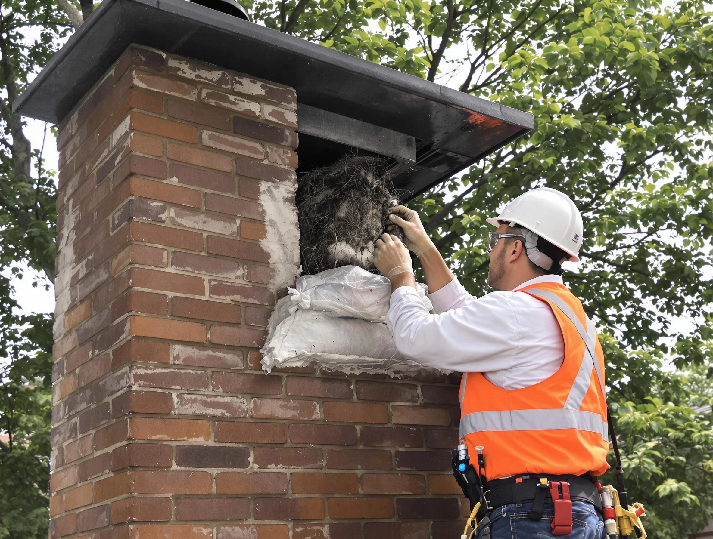 Humane removal of debris and animals by Smyrna Chimney Sweep in Smyrna, TN