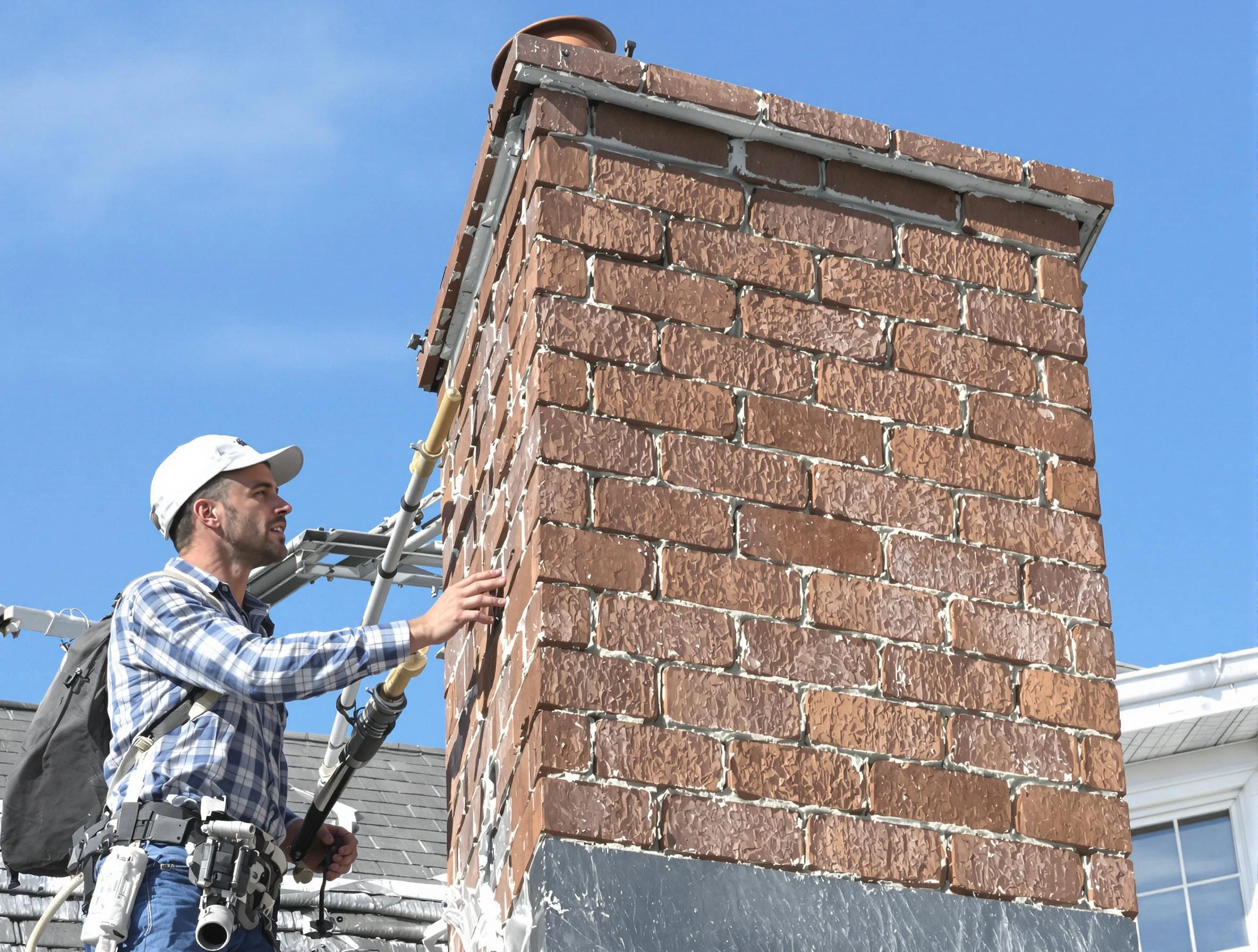 Brickwork for a chimney rebuild by Smyrna Chimney Sweep in Smyrna, TN