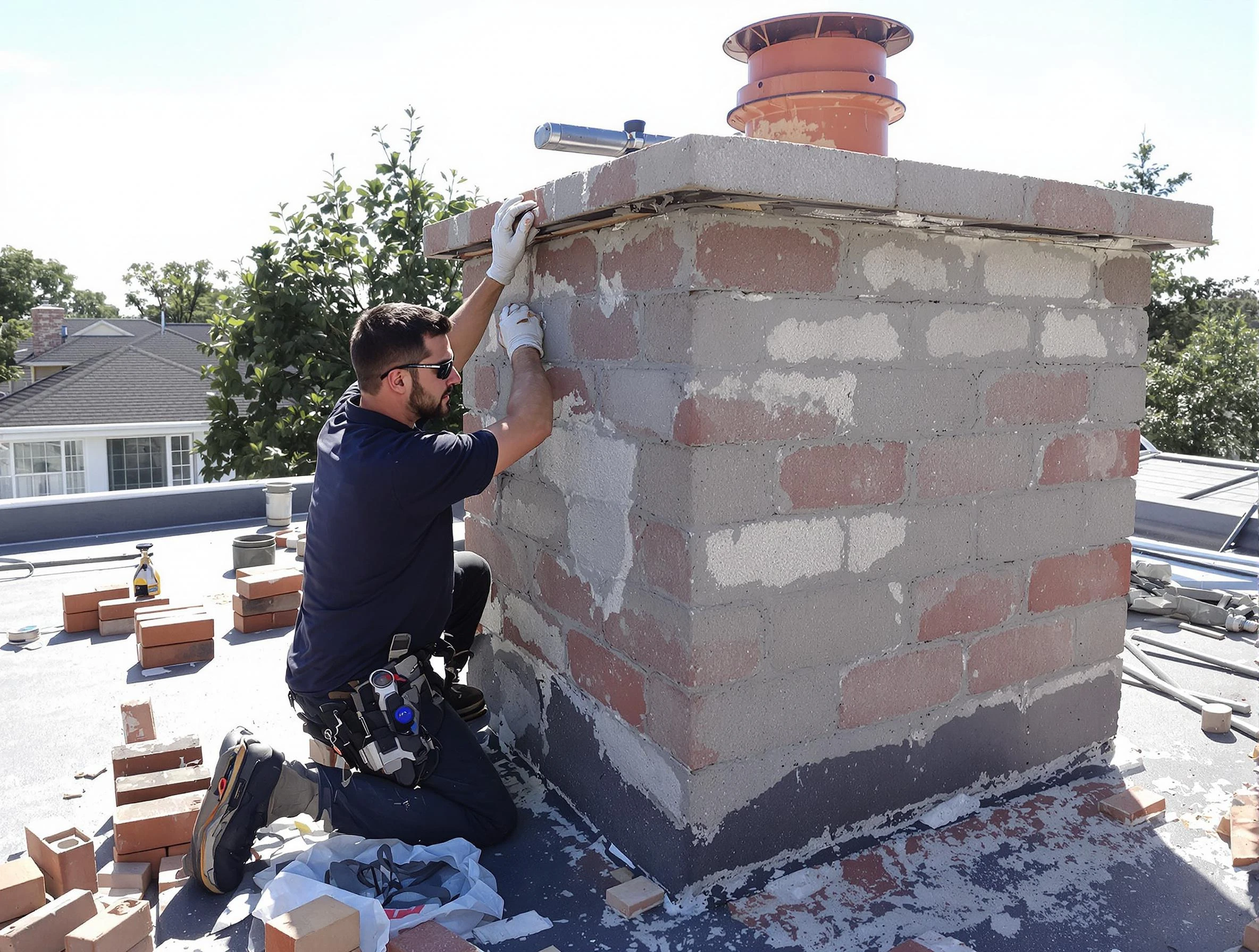 Advanced chimney repair process by Smyrna Chimney Sweep in Smyrna, TN