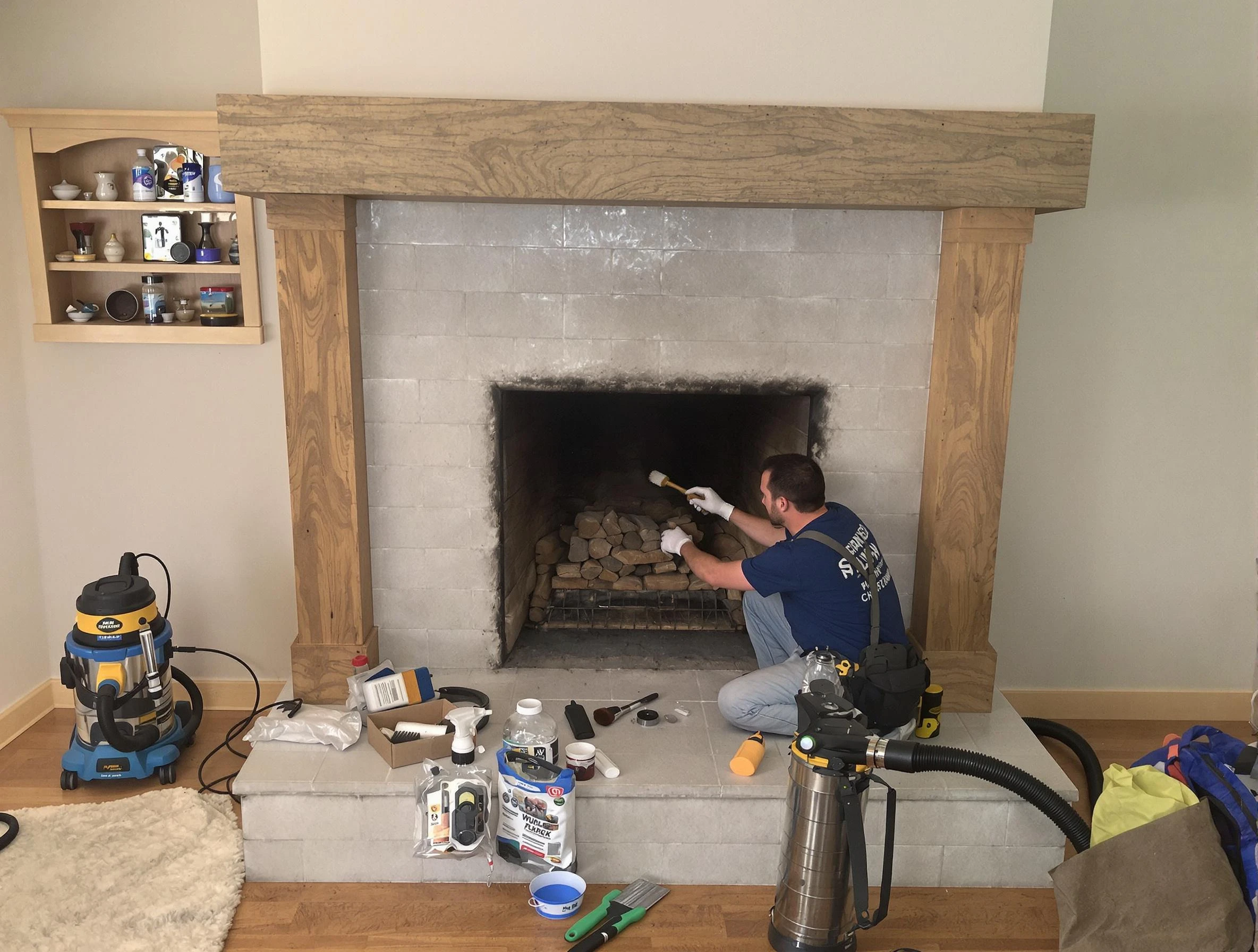 Detailed creosote removal process by Smyrna Chimney Sweep in Smyrna, TN